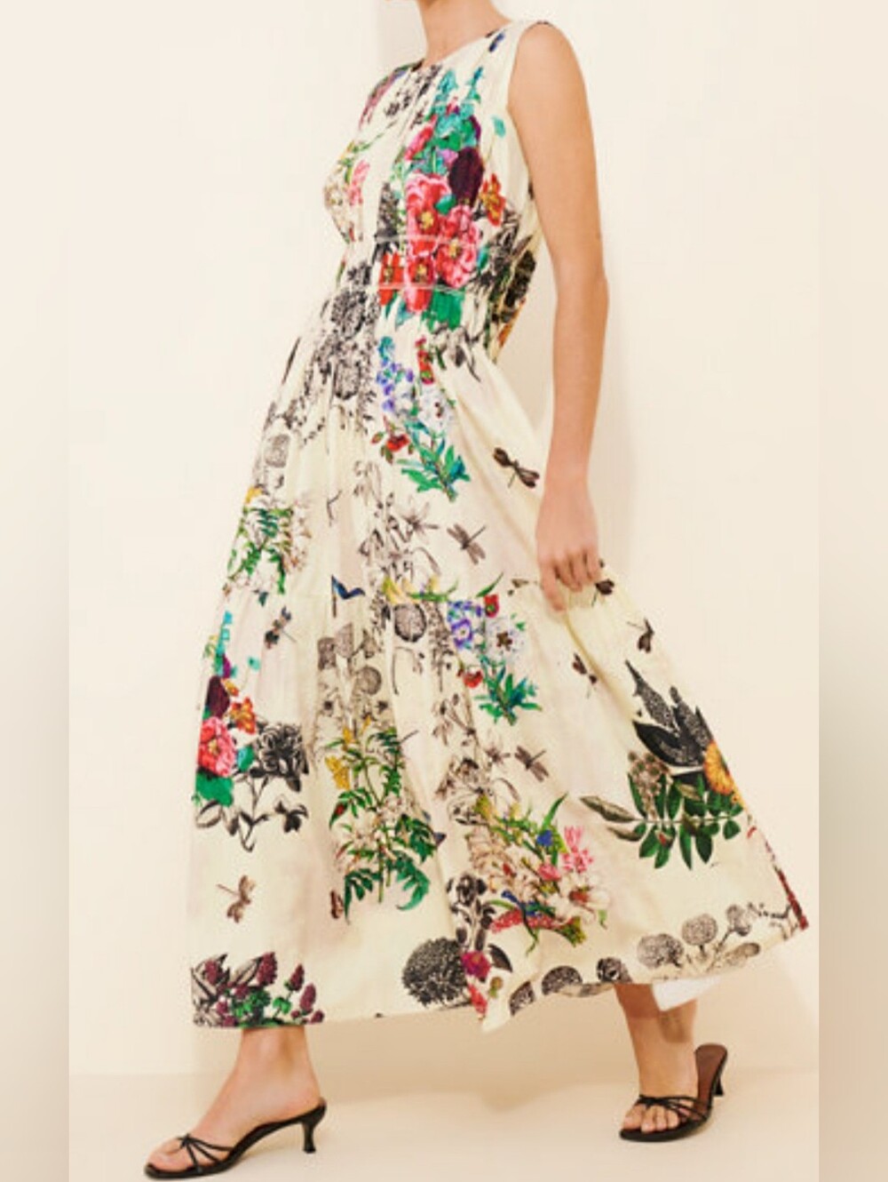 AnthropologieKavita Bhartia Drop Waist Maxi Dress